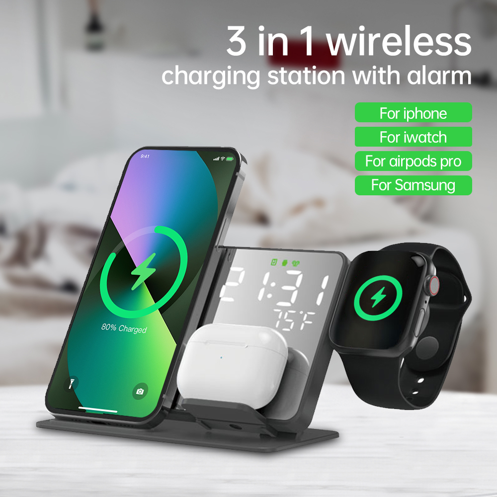 Smartwatch Touch - 3 in 1 Wireless Charger For
