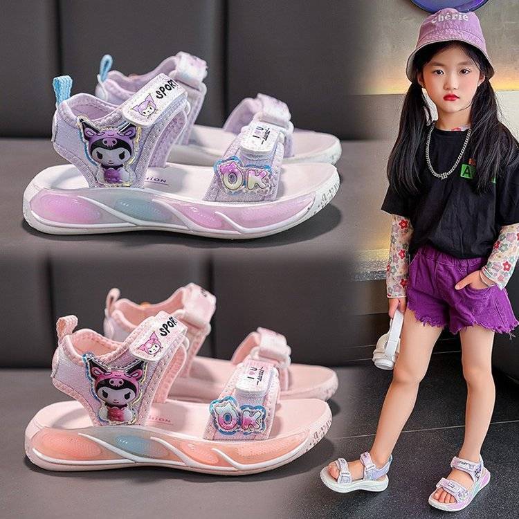 Sport Loop Strap - Sanrio Kuromi Toddler Girls Summer Sport