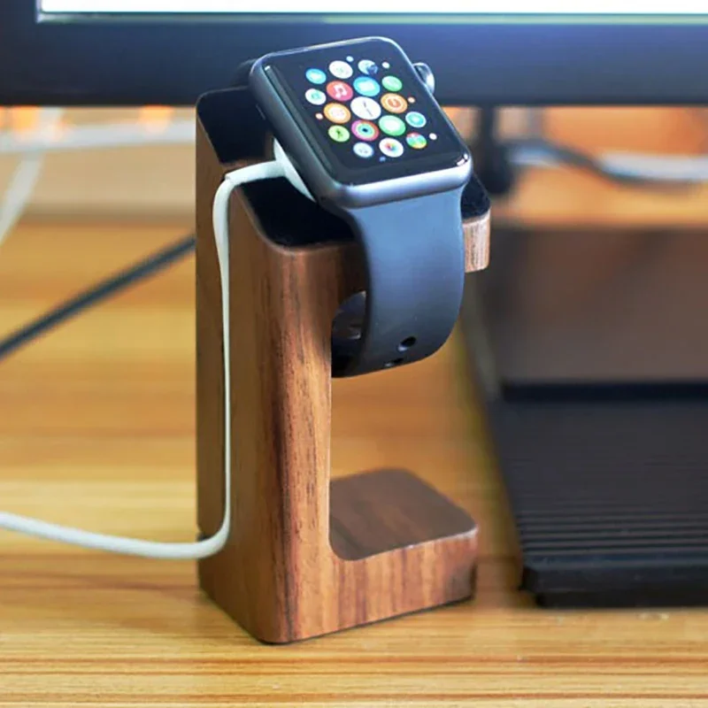 Wooden Apple Watch Charger Sta - Smartwatch Watch Accessories avis et prix