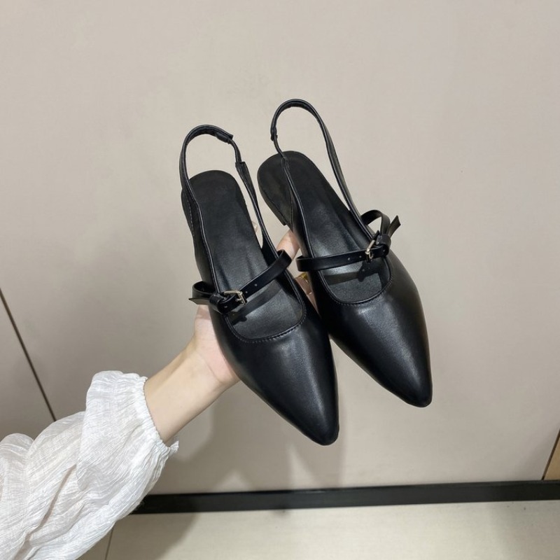 Women's Sandals Classic Black  - Leather Classic Strap avis et prix
