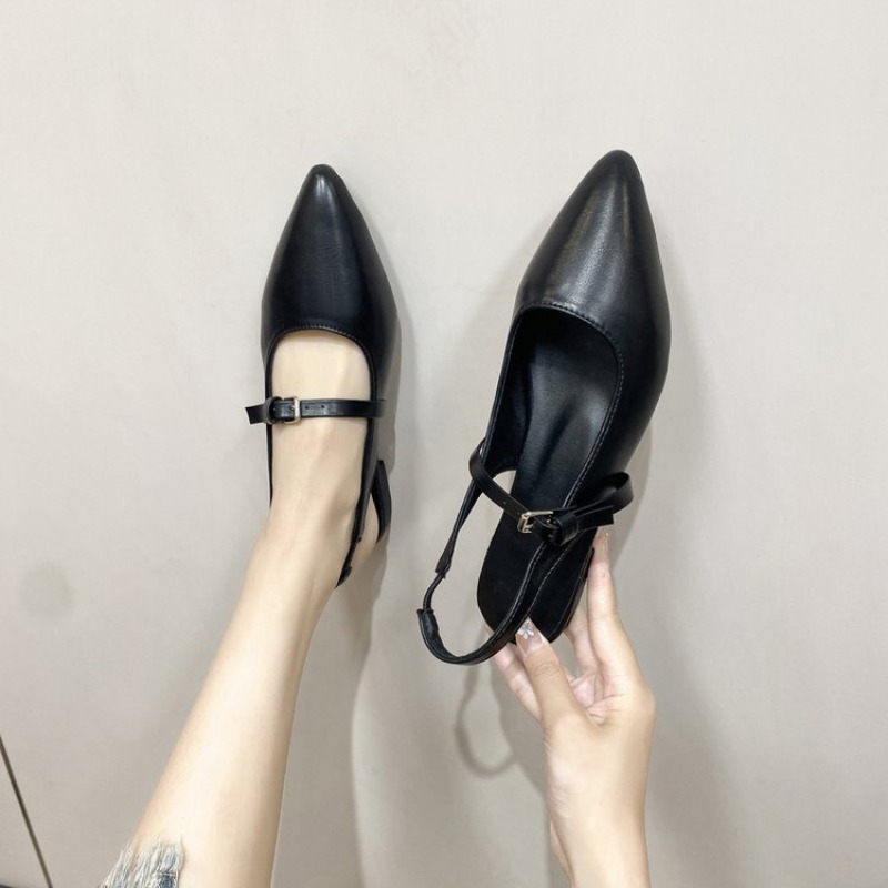 Women's Sandals Classic Black  - Leather Classic Strap avis et prix