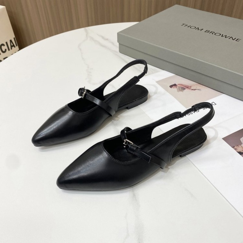 Women's Sandals Classic Black  - Leather Classic Strap avis et prix