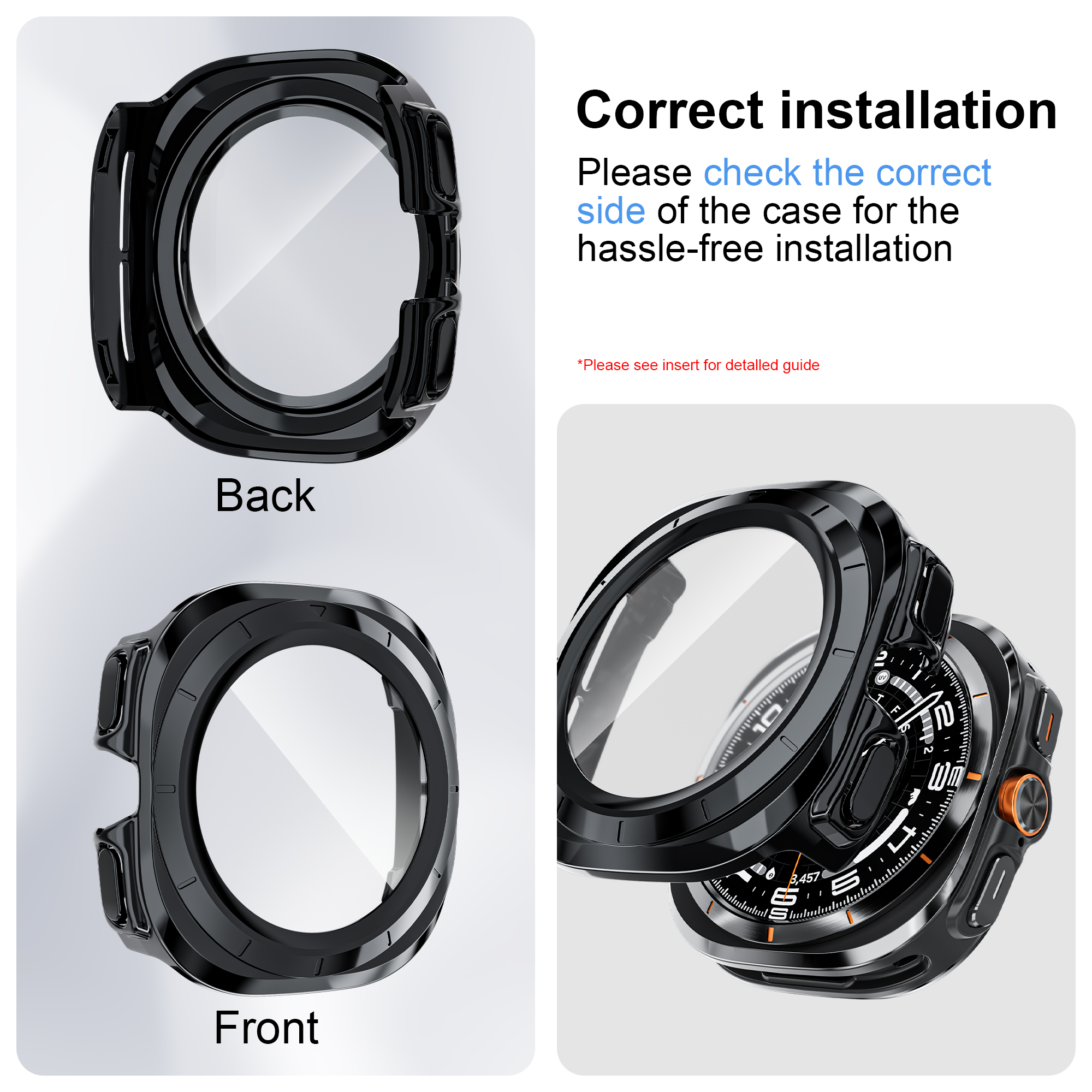 Case for Samsung Galaxy Watch  - Samsung Smartwatch Ultra Accessories avis et prix