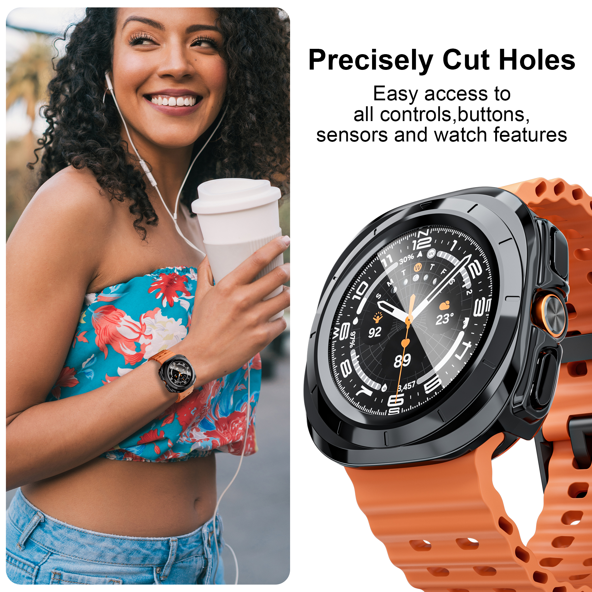 Case for Samsung Galaxy Watch  - Samsung Smartwatch Ultra Accessories avis et prix
