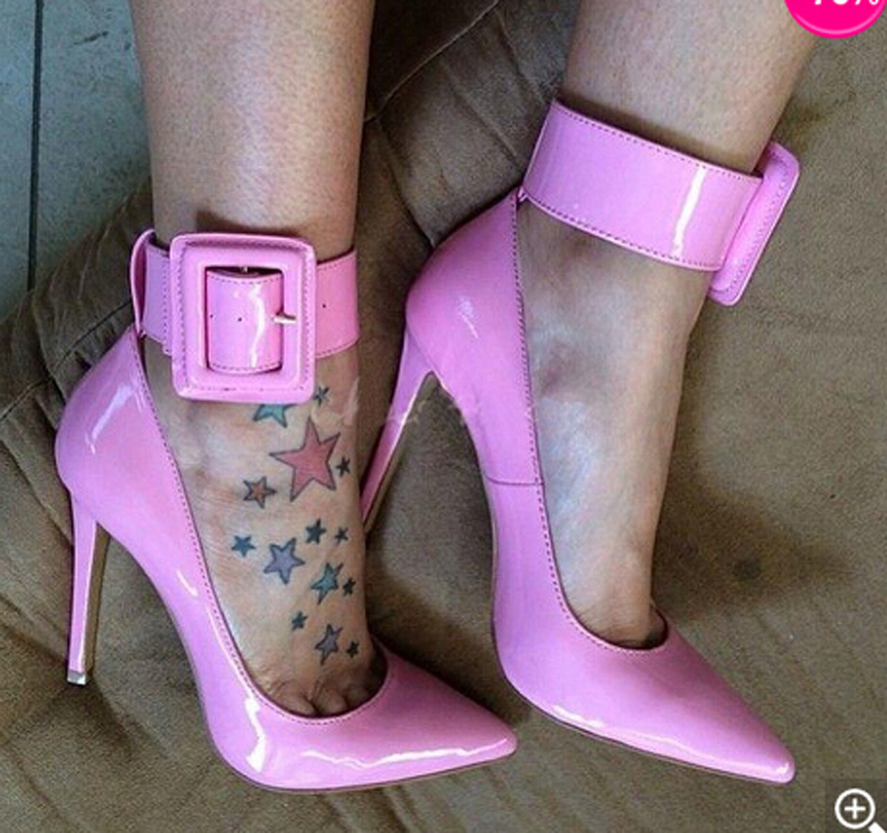 Ladies Charming Pink Patent Le - Leather Classic Strap avis et prix