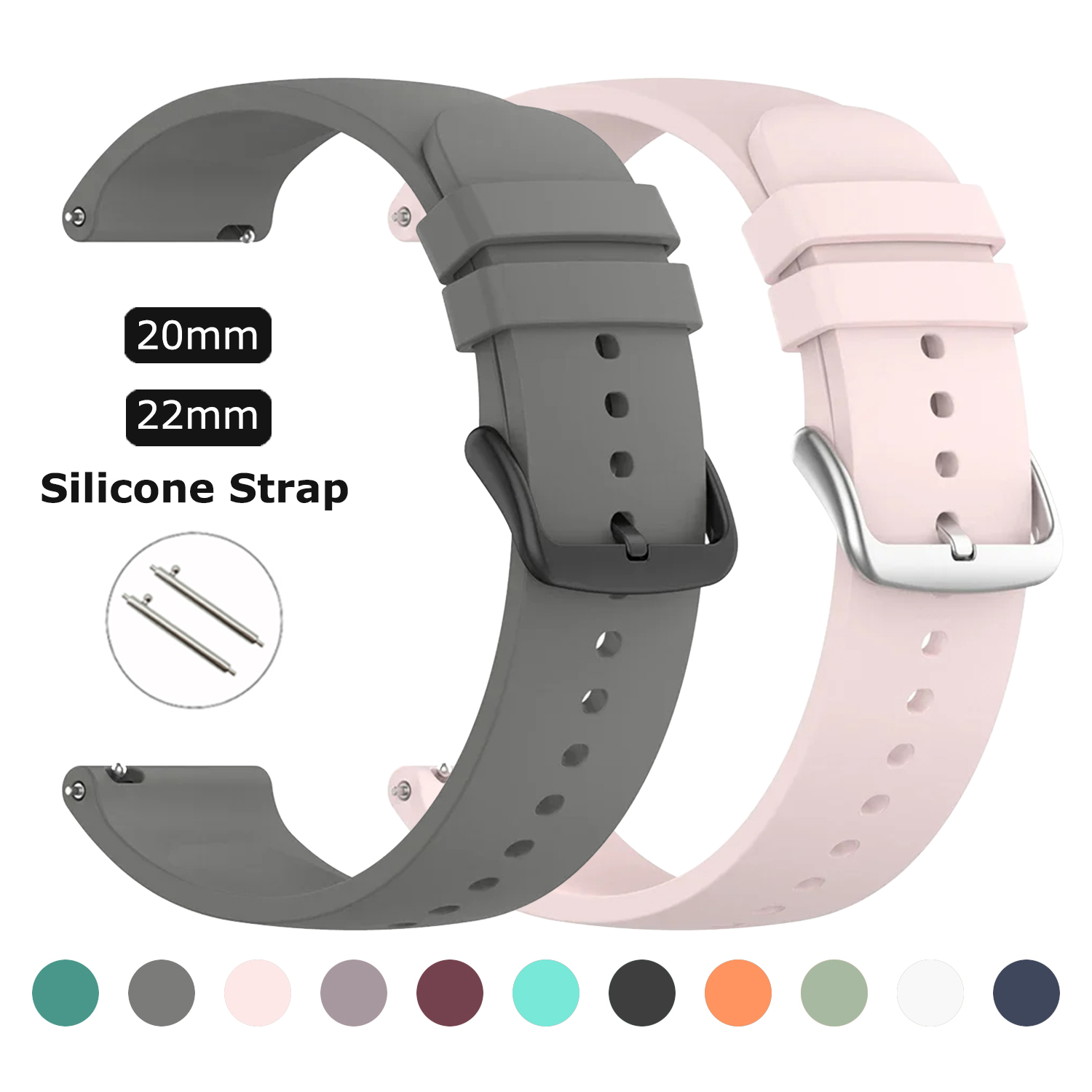 20/22mm Silicone Strap For Fos - Fossil Smartwatch Accessories avis et prix