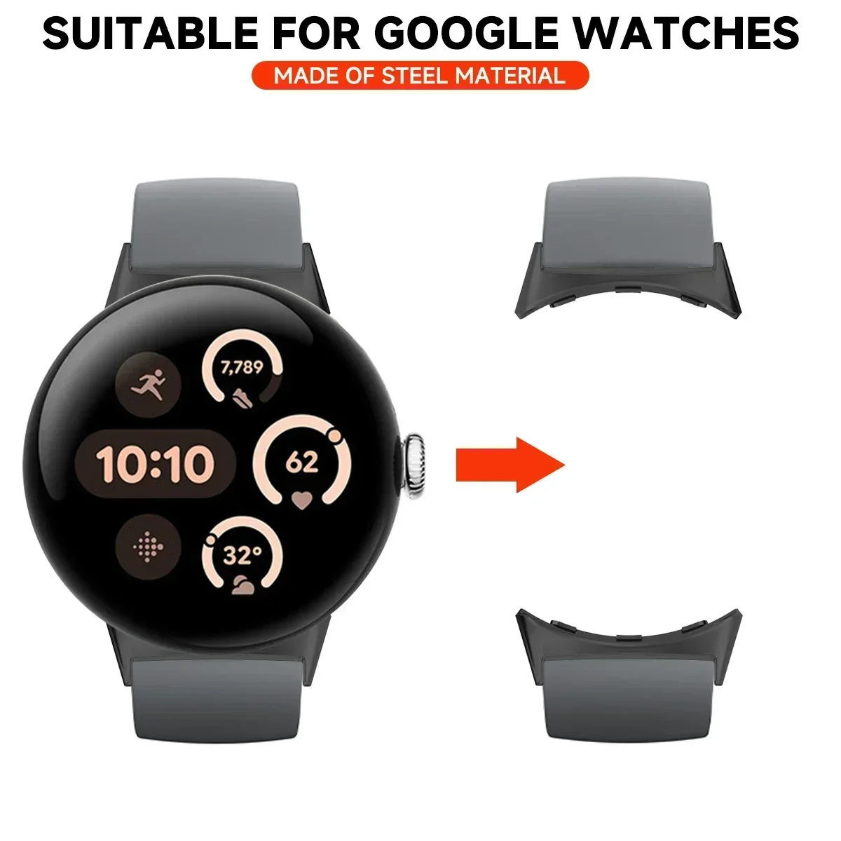 2pcs Watch Strap Connector Ada - Smartwatch Watch Accessories avis et prix