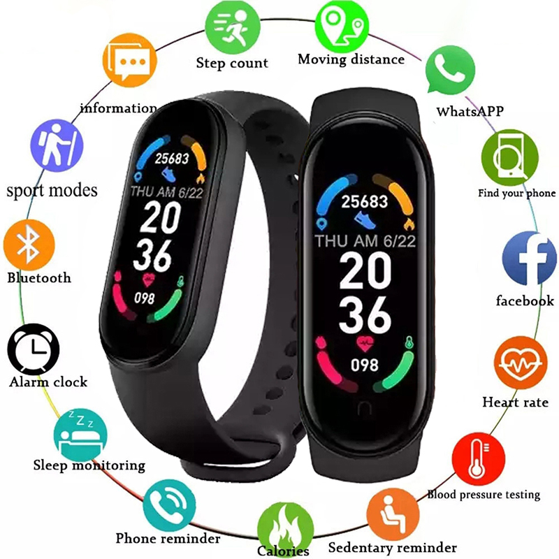 M6 Smart Watch Men Women Fitne - Android Smartwatch Accessories avis et prix