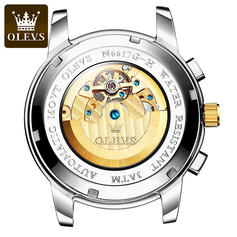 OLEVS 6617 Men's Classic Mecha - Leather Classic Strap avis et prix
