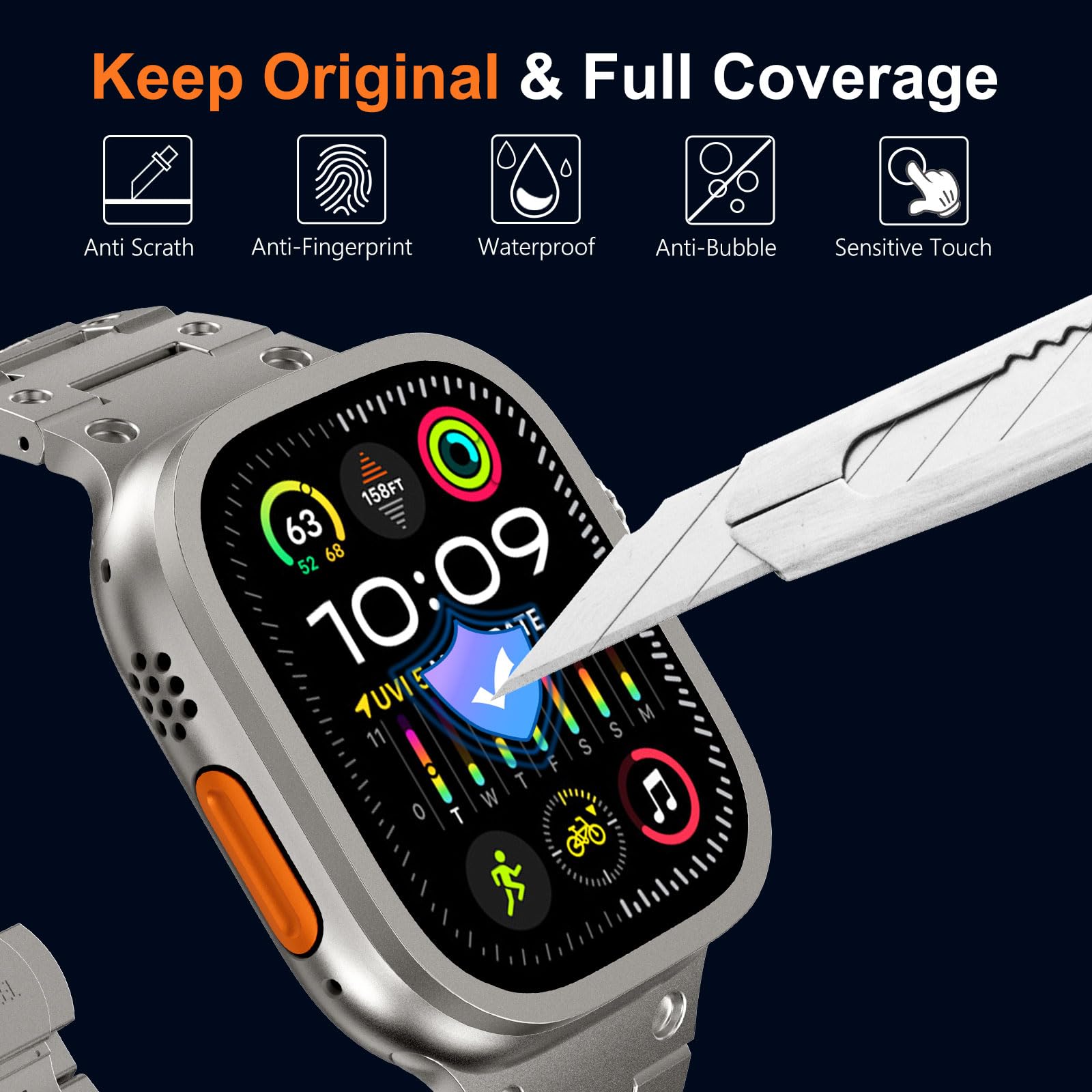 Tempered Glass for Apple Watch - Smart Watch Accessories avis et prix