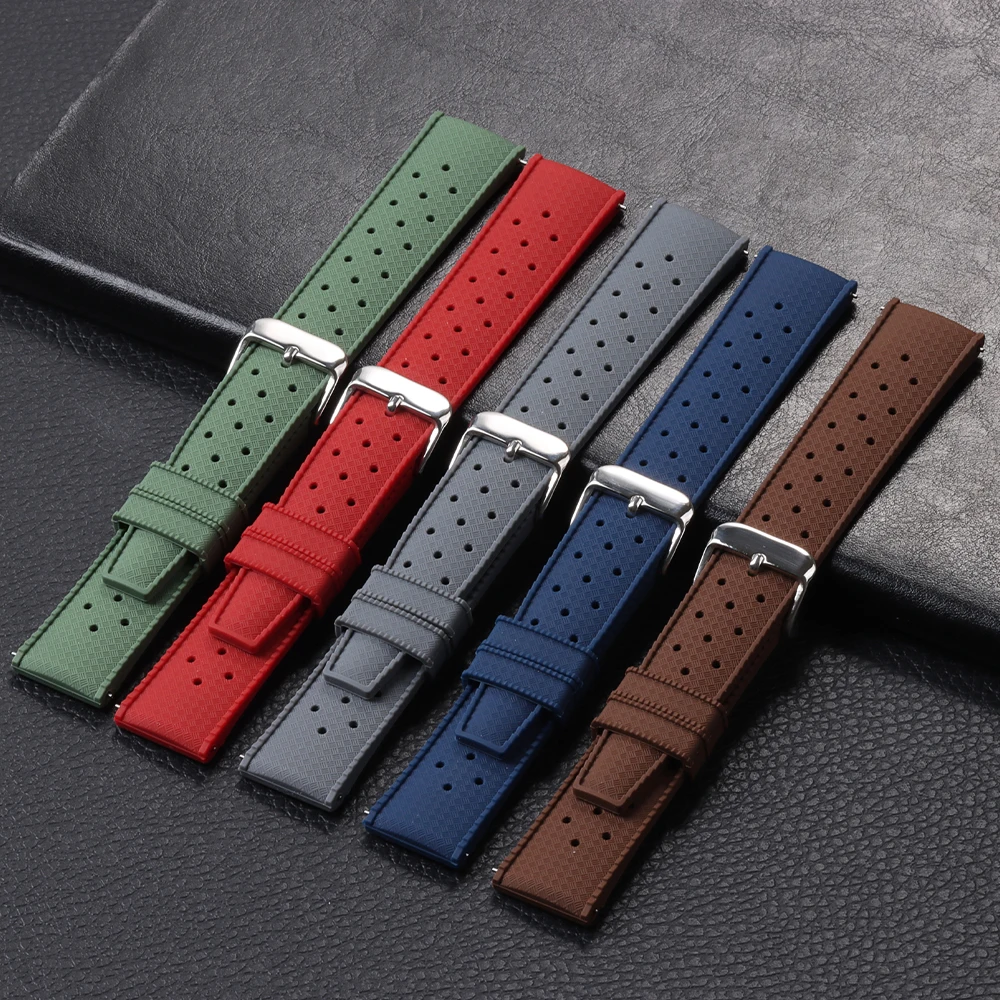18mm 20mm 22mm Tropic Silicone - Fossil Smartwatch Accessories avis et prix