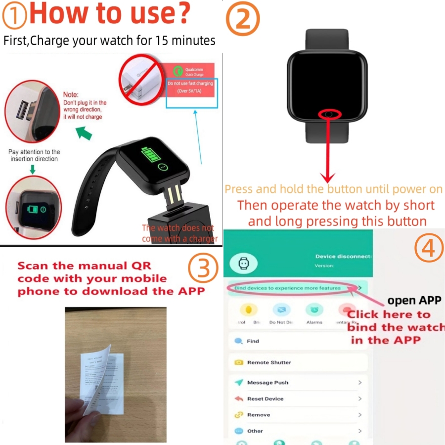 Smart Watch Message Remind Mus - Smartwatch Touch avis et prix