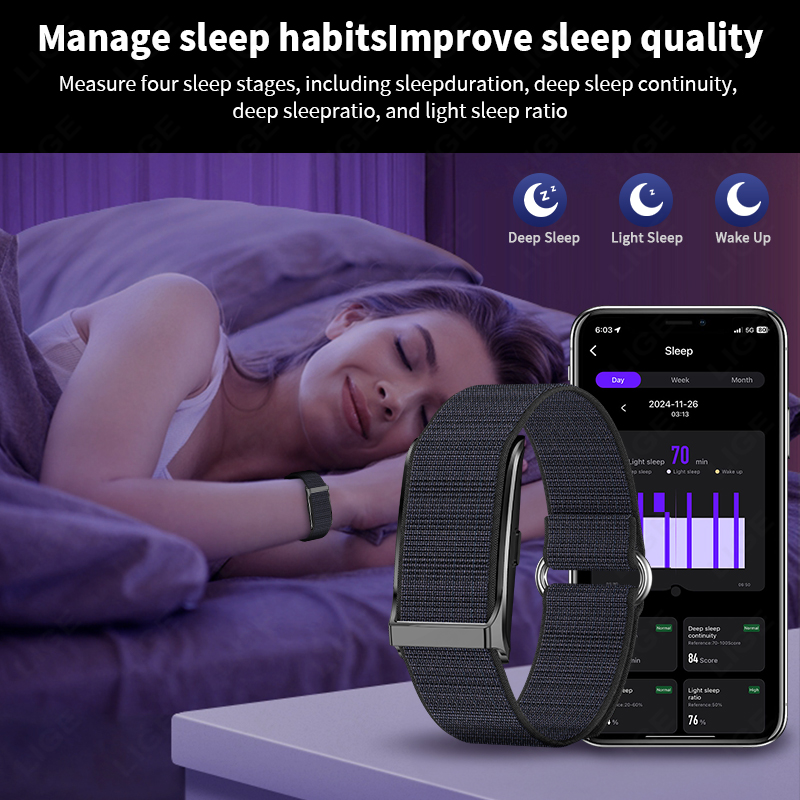 LIGE Smart Watch Heart Rate Bl - Android Smartwatch Accessories avis et prix