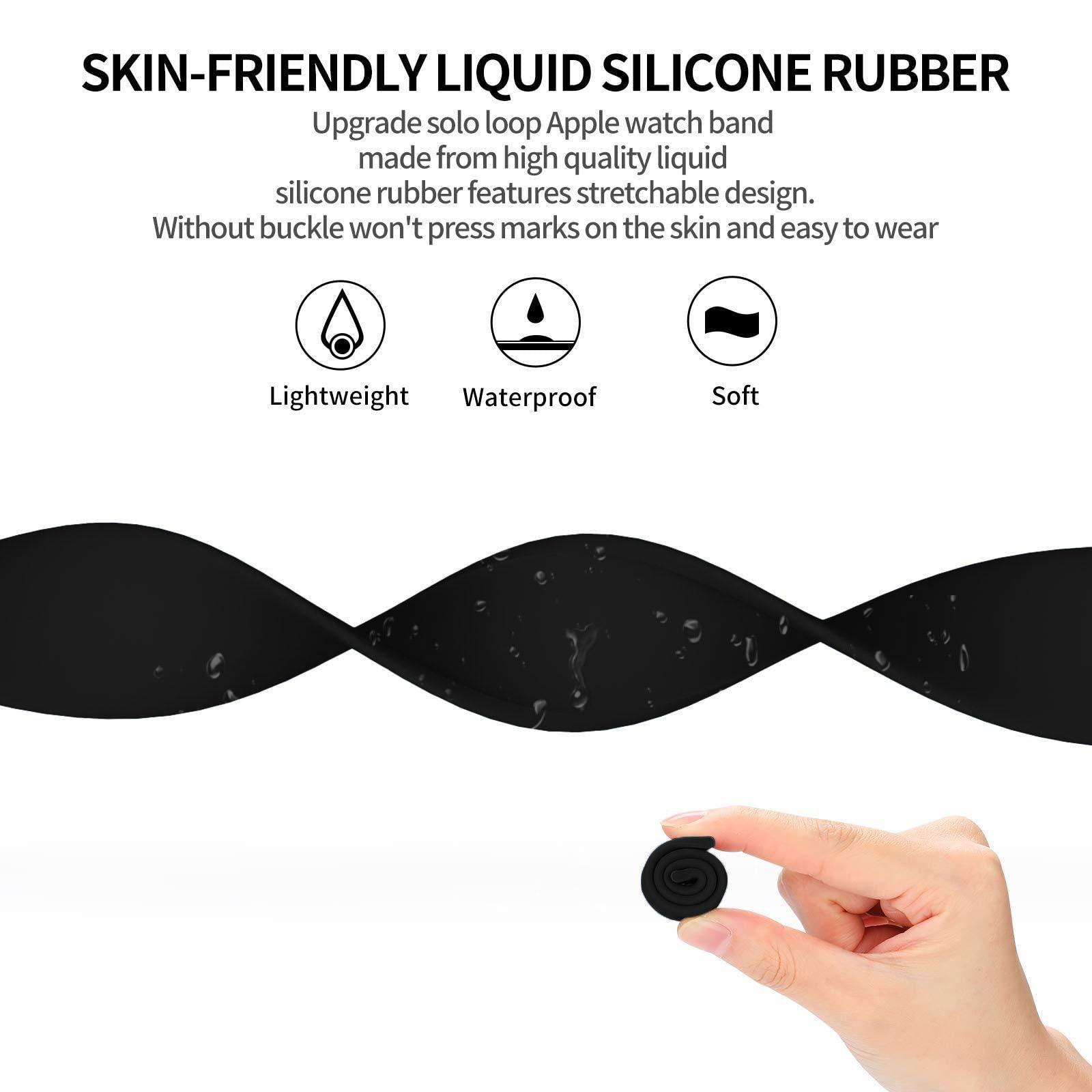Solo Loop silicone for apple W - Sport Loop Strap avis et prix