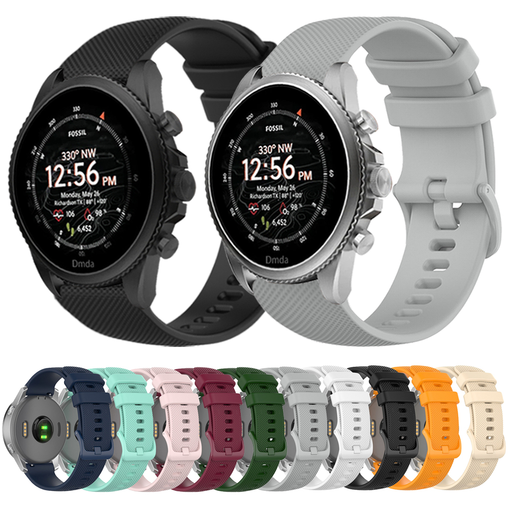 22mm 20mm Silicone Strap For F - Fossil Smartwatch Accessories avis et prix