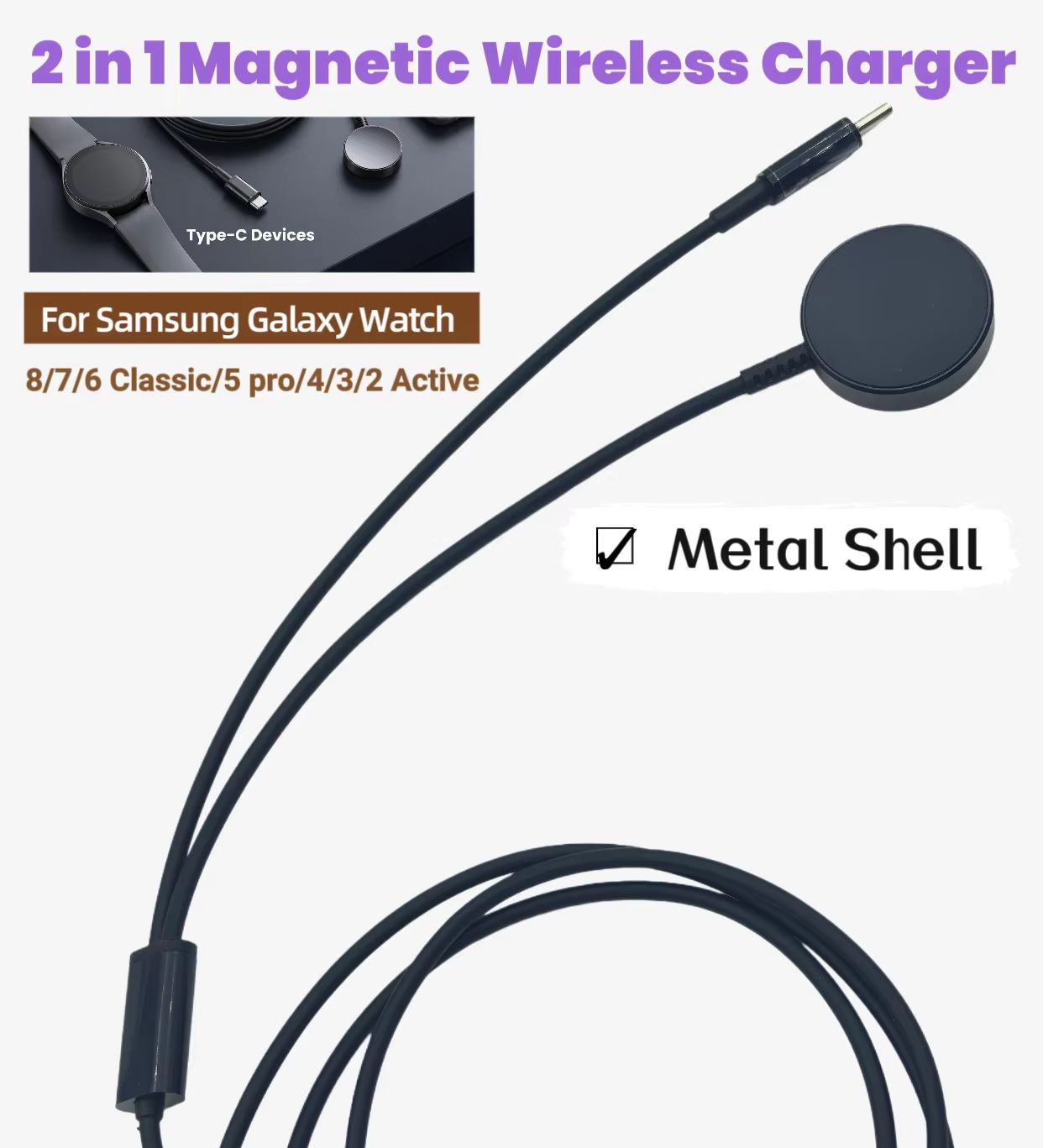 Type-C 2-in-1 Magnetic Wireles - Wireless Charger Watch avis et prix