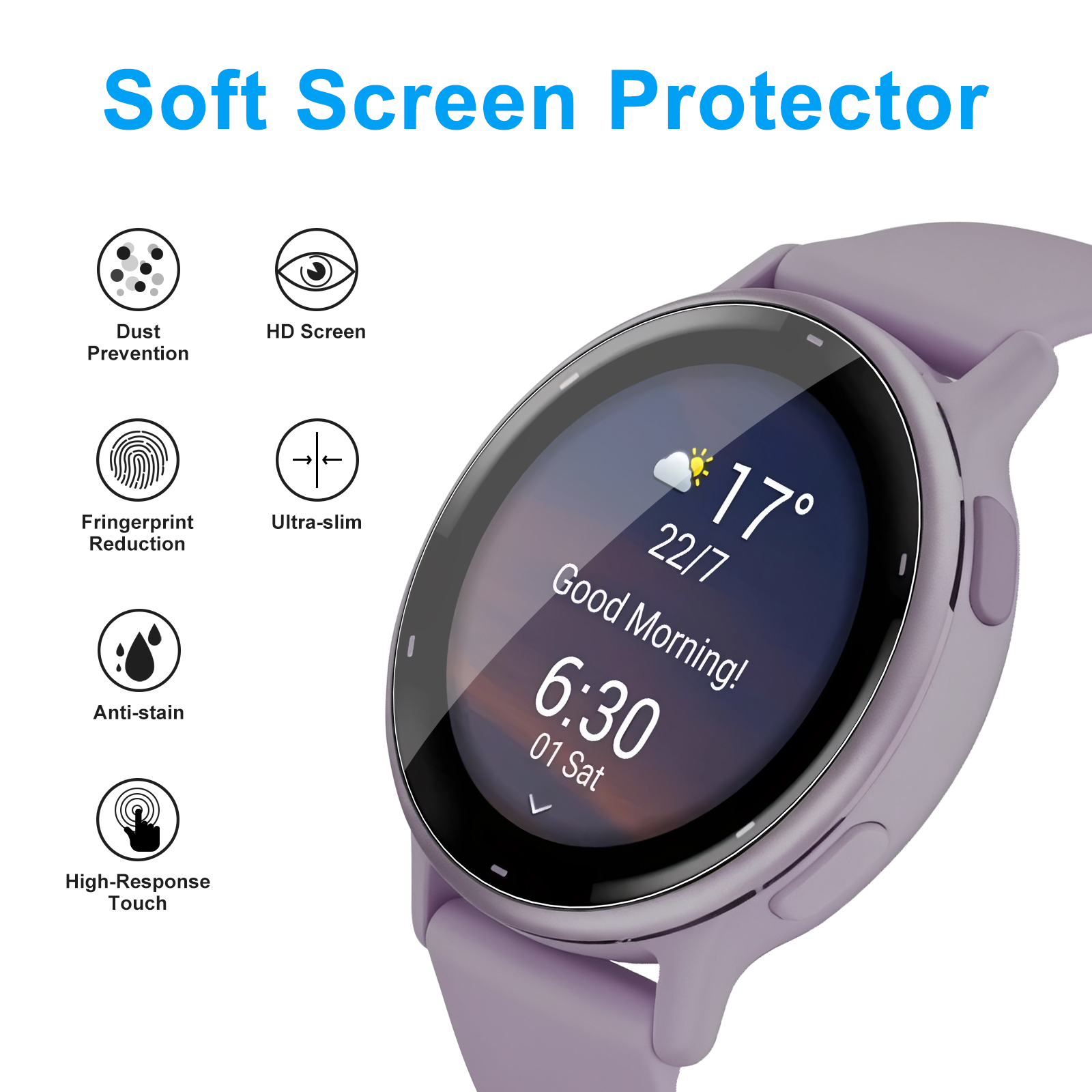 Soft Clear Protective Film For - Watch Face Protector avis et prix