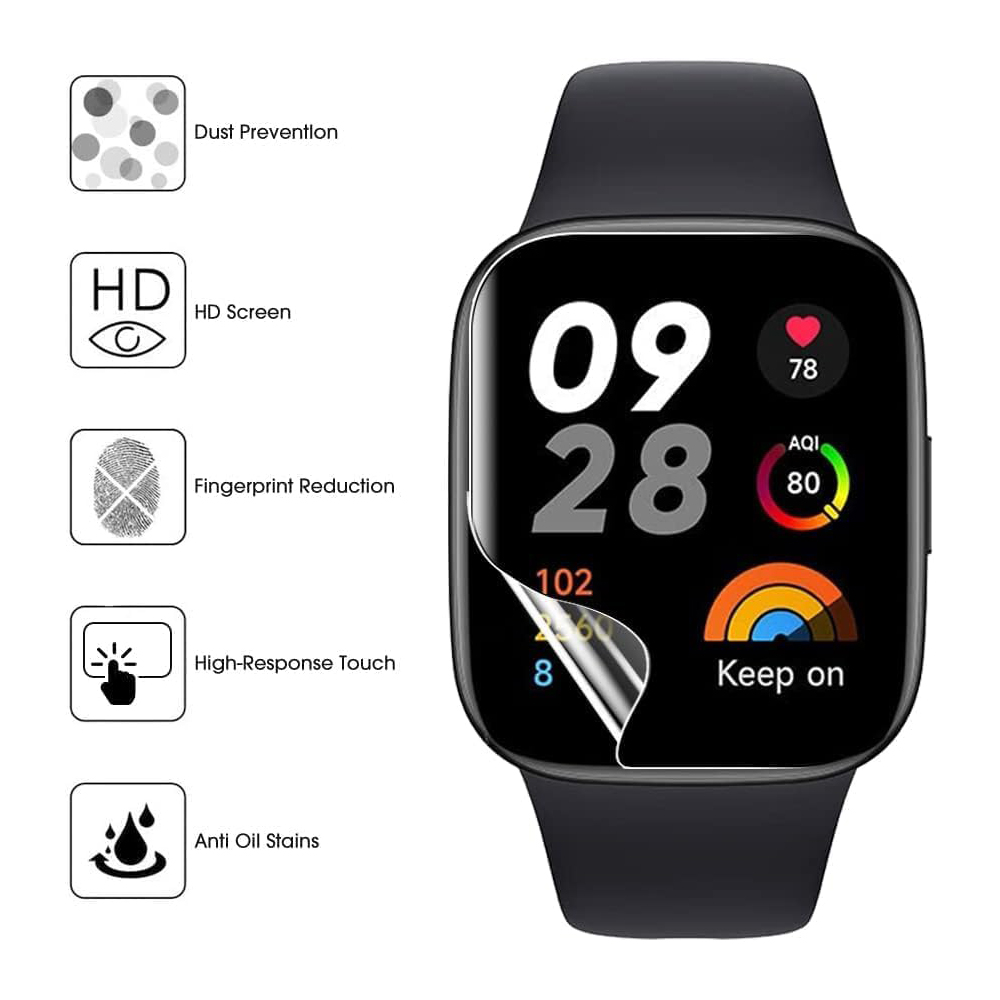 3/6pcs Hydrogel Protective Fil - Watch Face Protector avis et prix