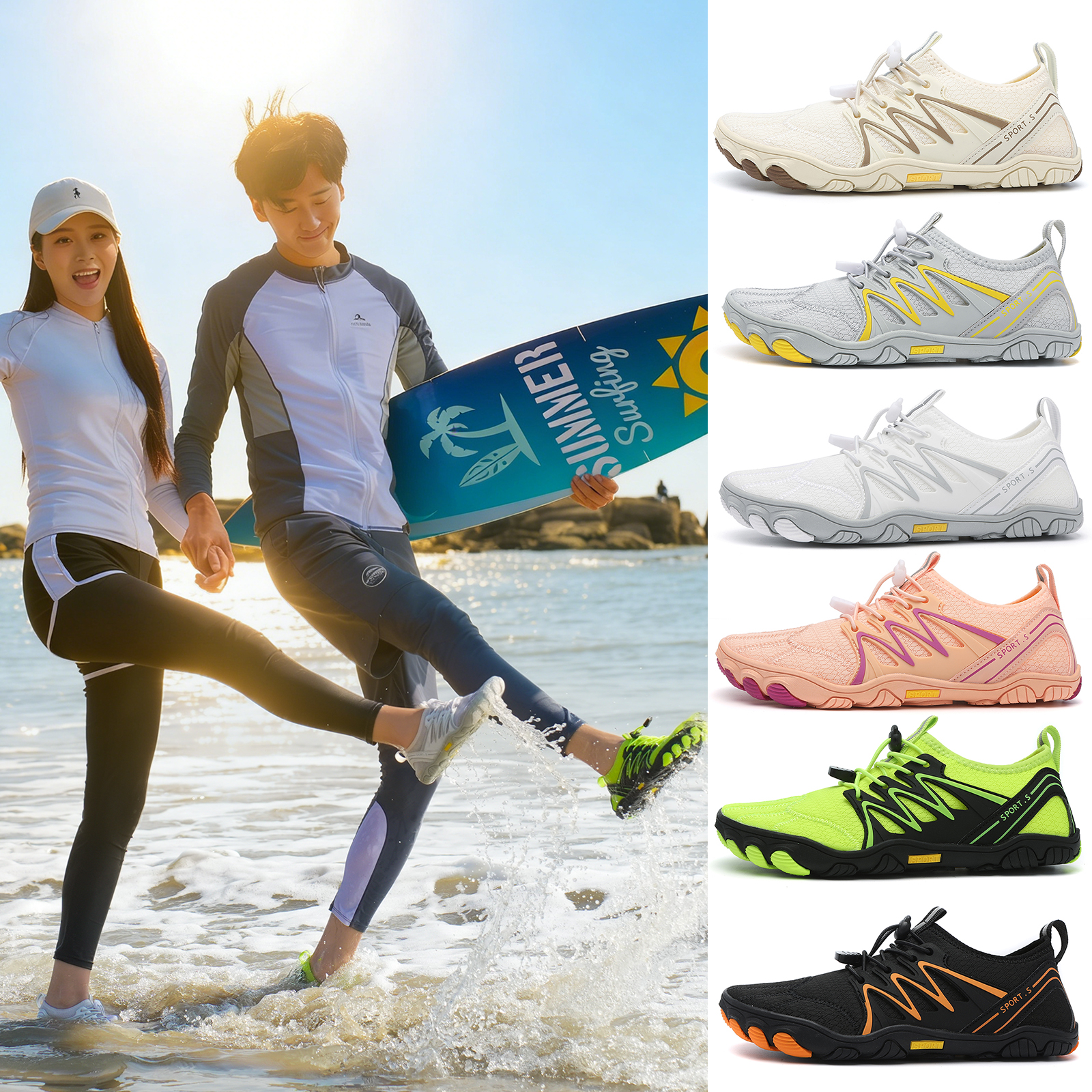 Unisex Water Shoes Men Women Q - Rugged Sport Strap avis et prix