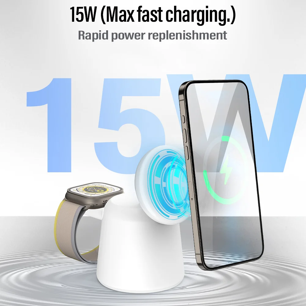 3 in 1 Magnetic Wireless Charg - Wireless Charger Watch avis et prix