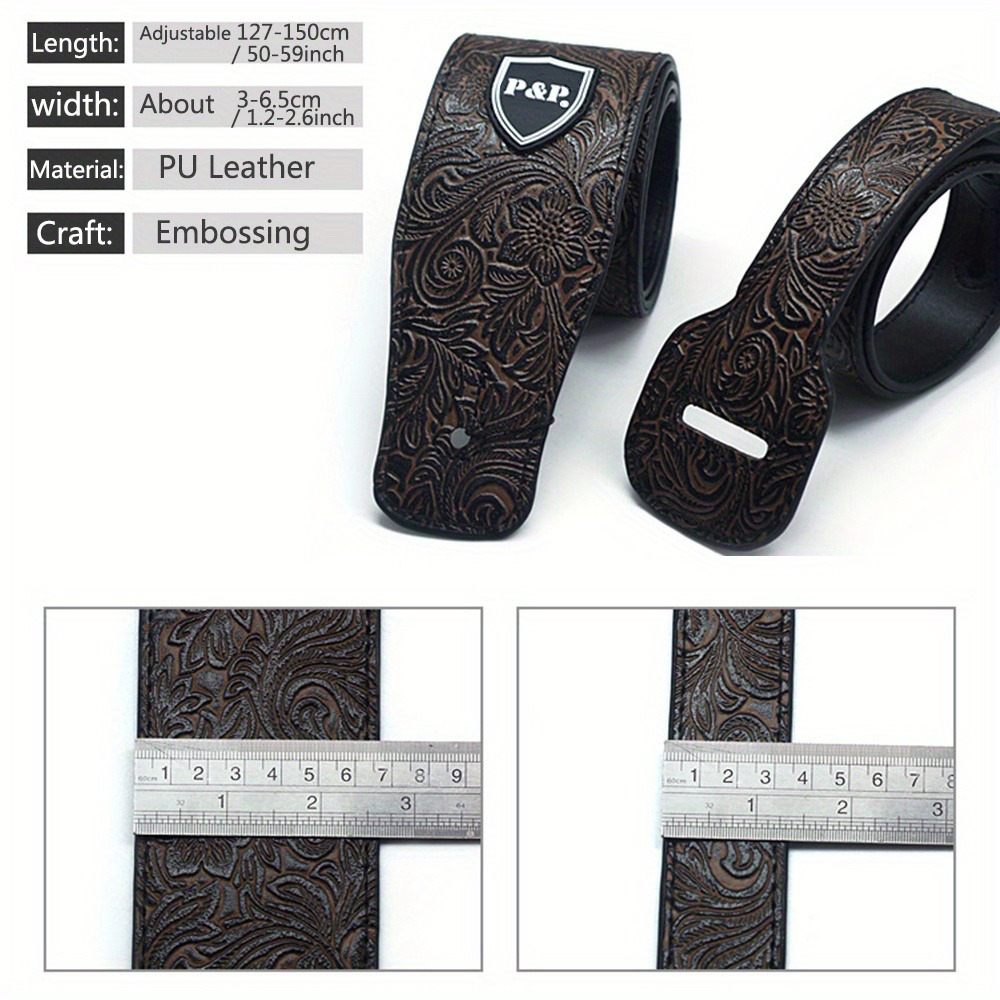 Faux PU Leather Guitar Strap 6 - Leather Classic Strap avis et prix