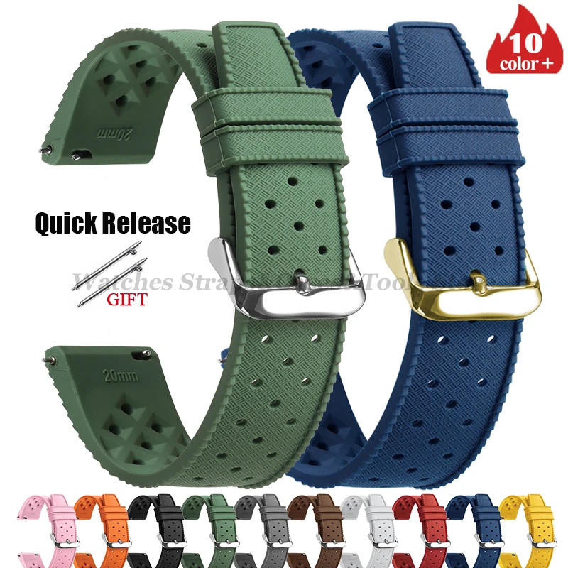 Tropic Silicone Watch Strap 18 - Fossil Smartwatch Accessories avis et prix