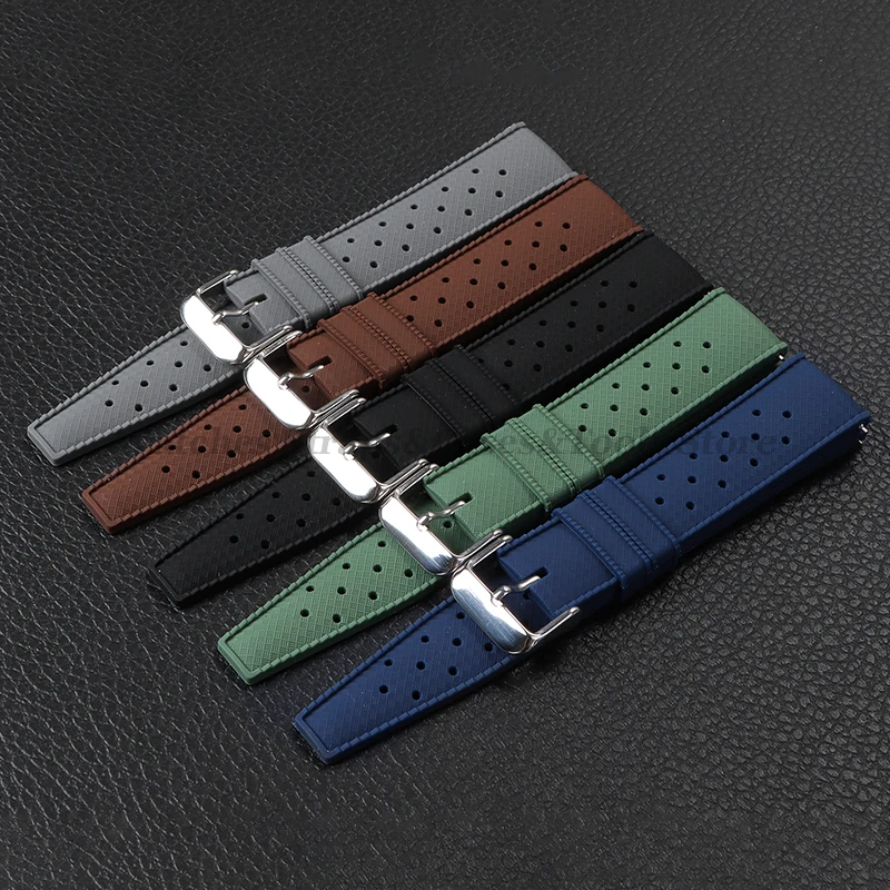 Tropic Silicone Watch Strap 18 - Fossil Smartwatch Accessories avis et prix