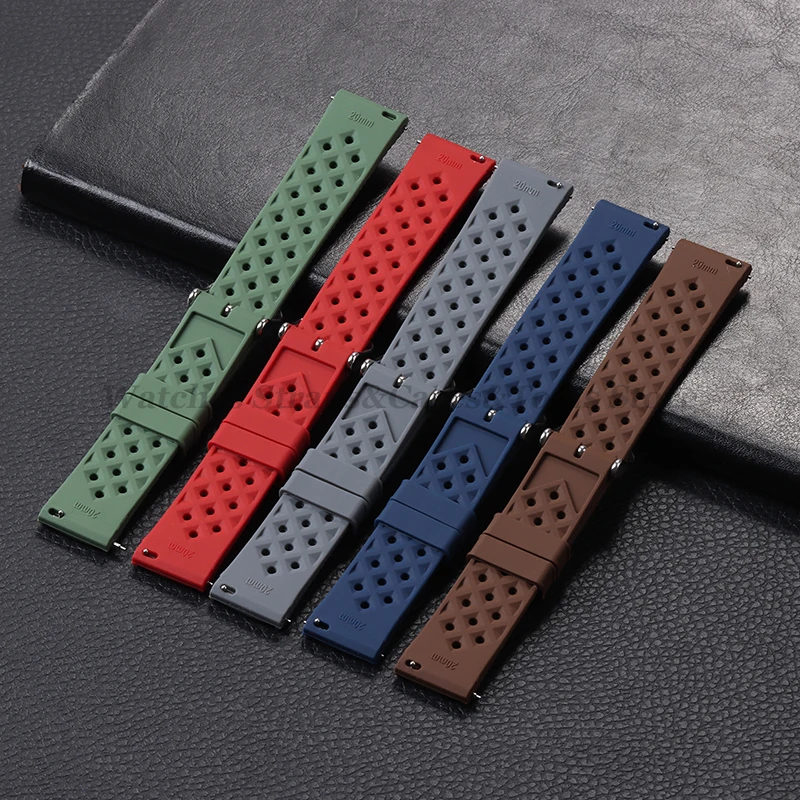 Tropic Silicone Watch Strap 18 - Fossil Smartwatch Accessories avis et prix