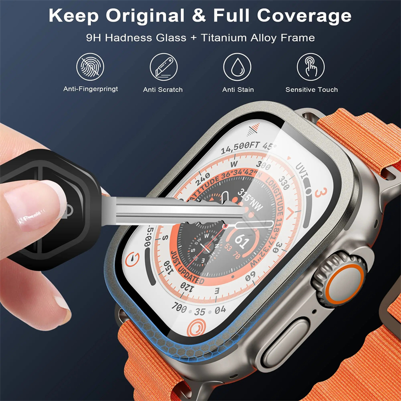 Tempered Glass for Apple Watch - Watch Case Bumper avis et prix