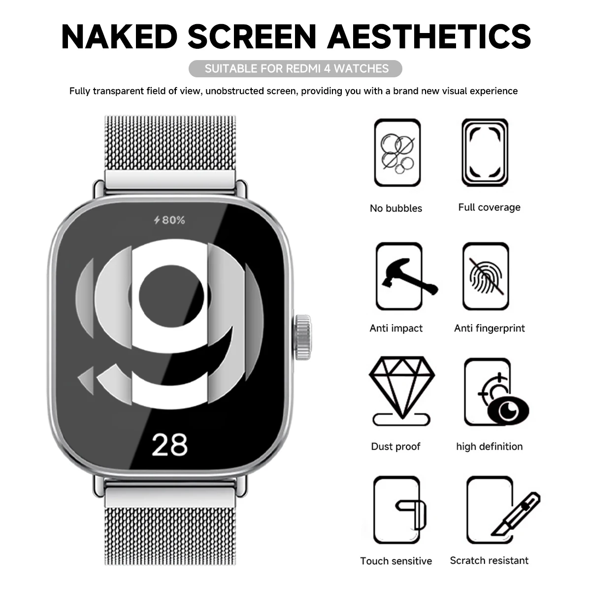 Tempered Glass for Xiaomi Redm - Smartwatch Icon avis et prix