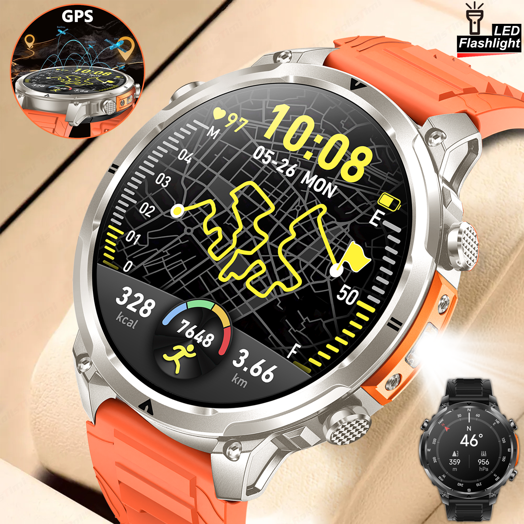 Outdoor GPS Sports Smart Watch - Smartwatch Touch avis et prix