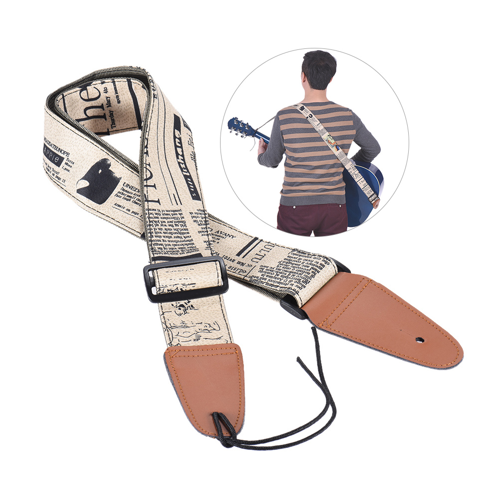 Comfortable Adjustable Guitar  - Leather Classic Strap avis et prix