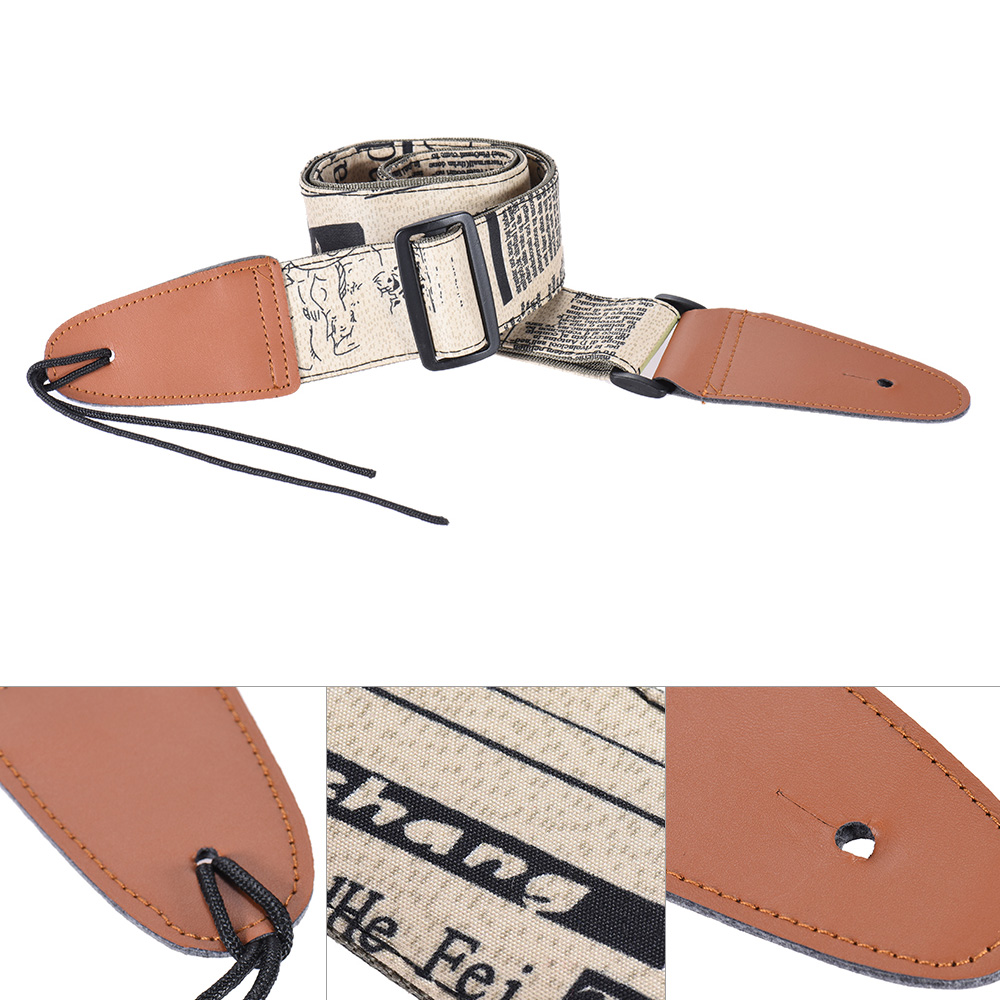 Comfortable Adjustable Guitar  - Leather Classic Strap avis et prix