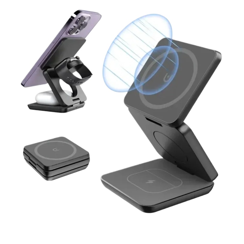 3 in 1 Foldable Magnetic Wirel - Wireless Charger Watch avis et prix