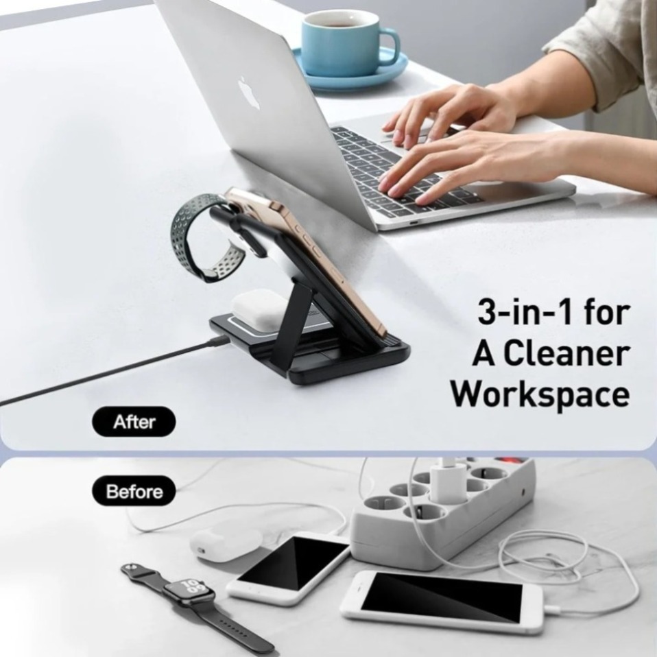Night LED Light 3 In 1 Wireles - Wireless Charger Watch avis et prix