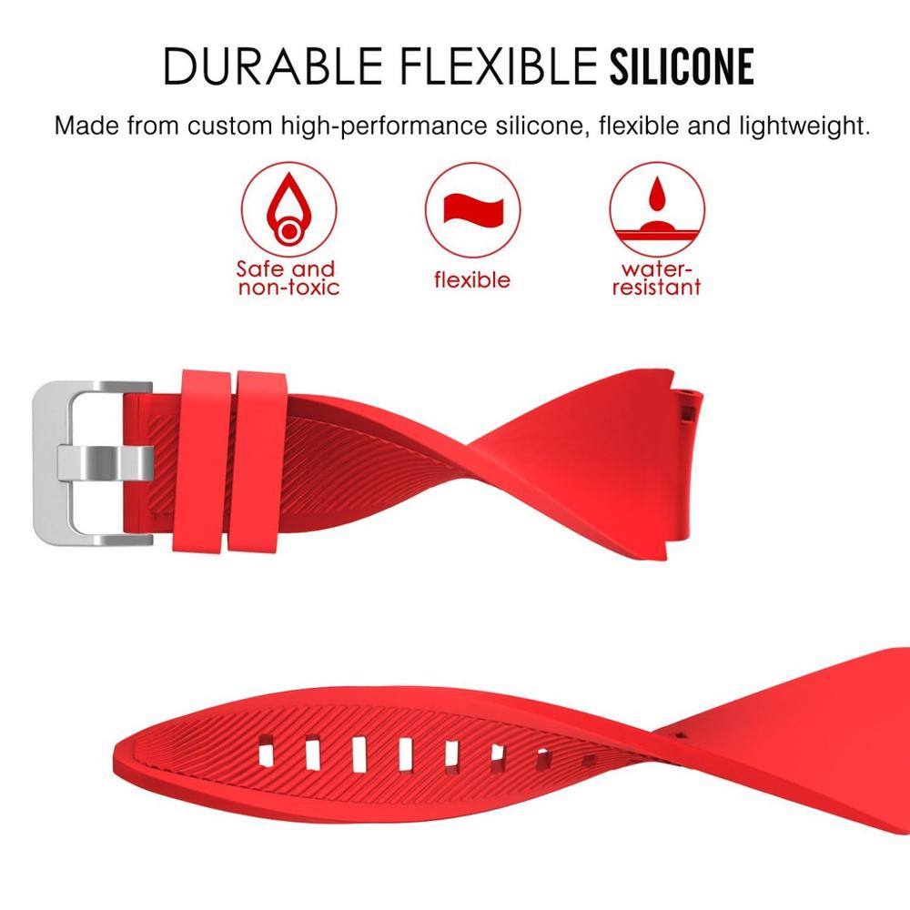 22mm Silicone Strap For Realme - Fossil Smartwatch Accessories avis et prix
