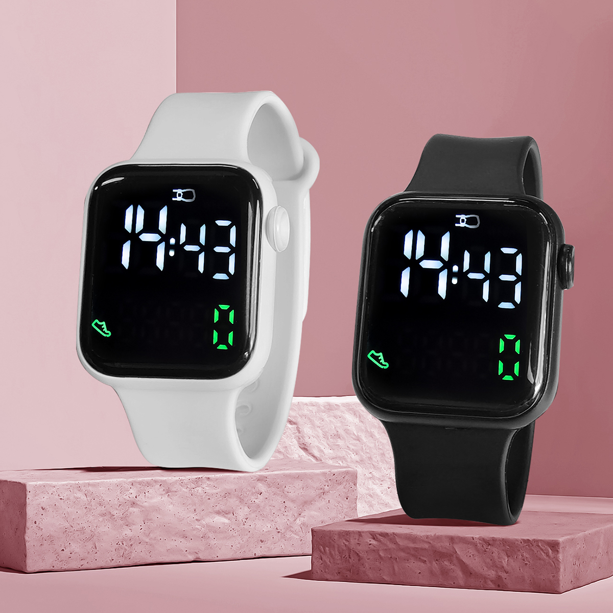 New 2PCS Student Minimalist Sm - Smartwatch Touch avis et prix