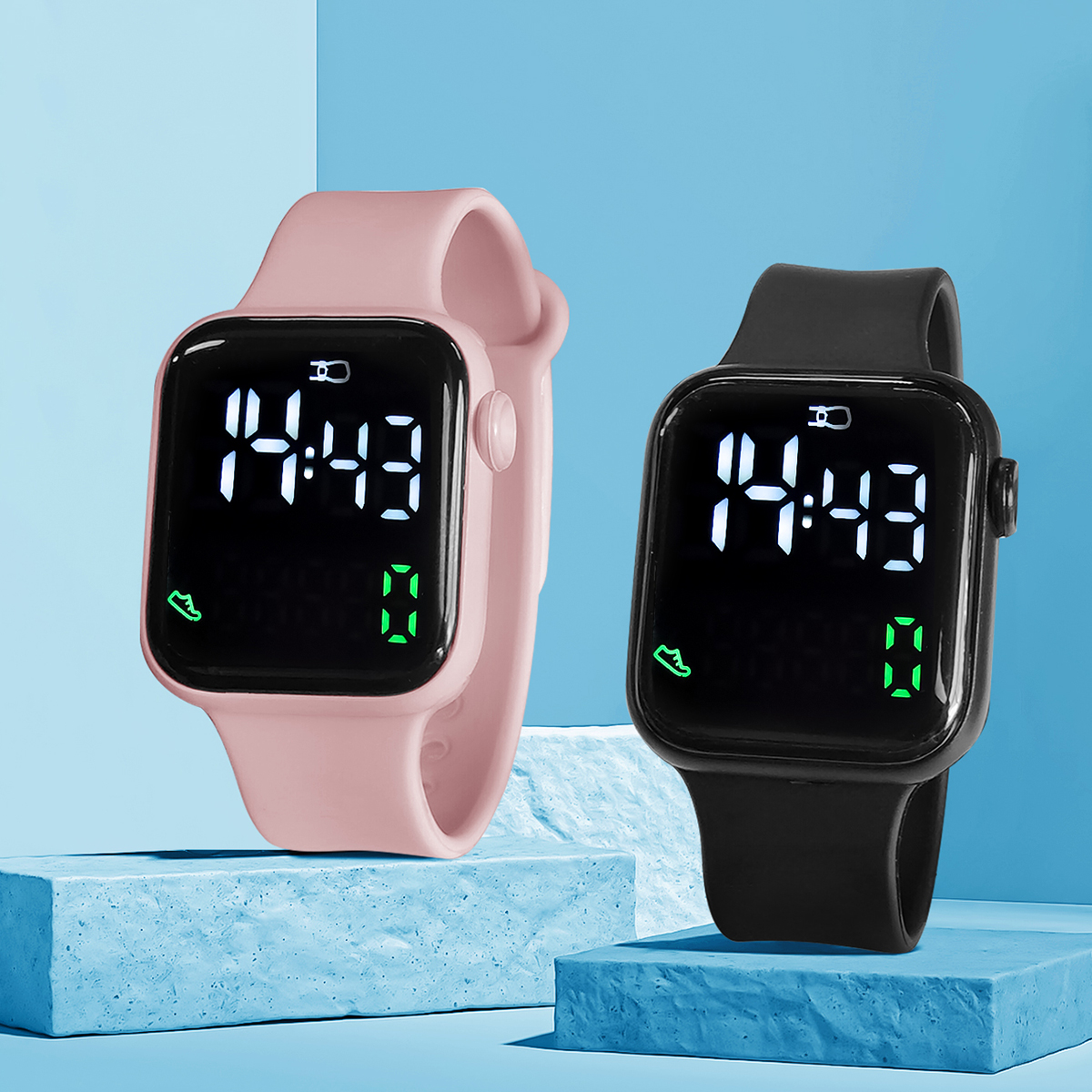 New 2PCS Student Minimalist Sm - Smartwatch Touch avis et prix