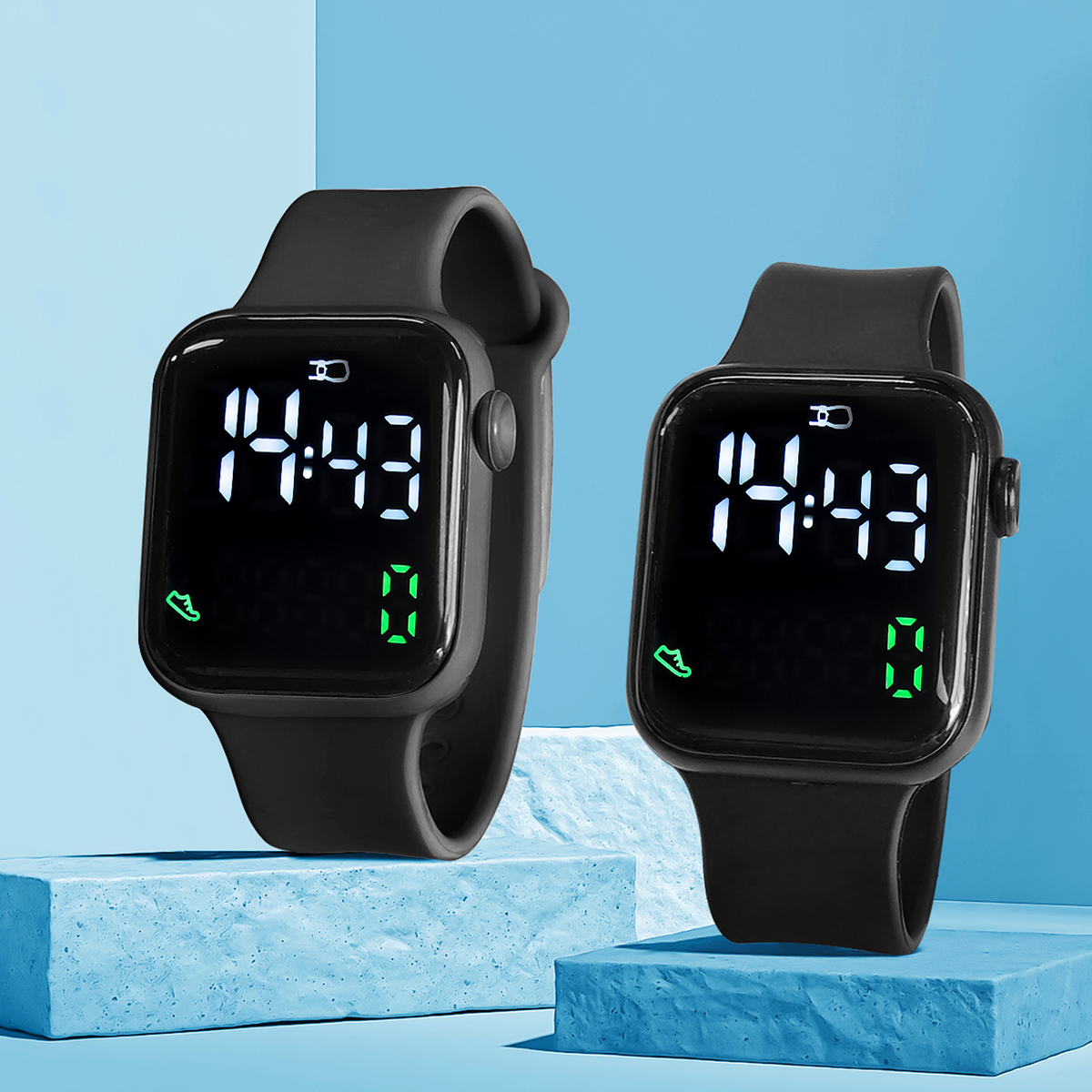 New 2PCS Student Minimalist Sm - Smartwatch Touch avis et prix