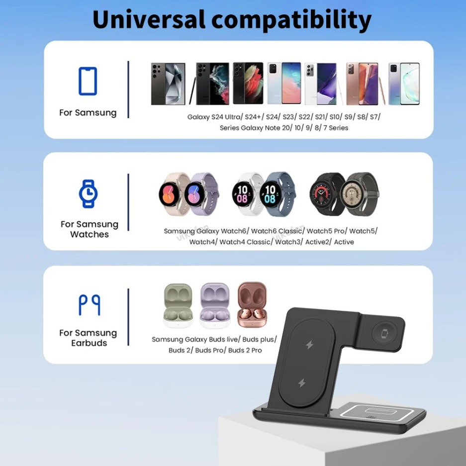 3 In 1 Foldable Wireless Charg - Wireless Charger Watch avis et prix