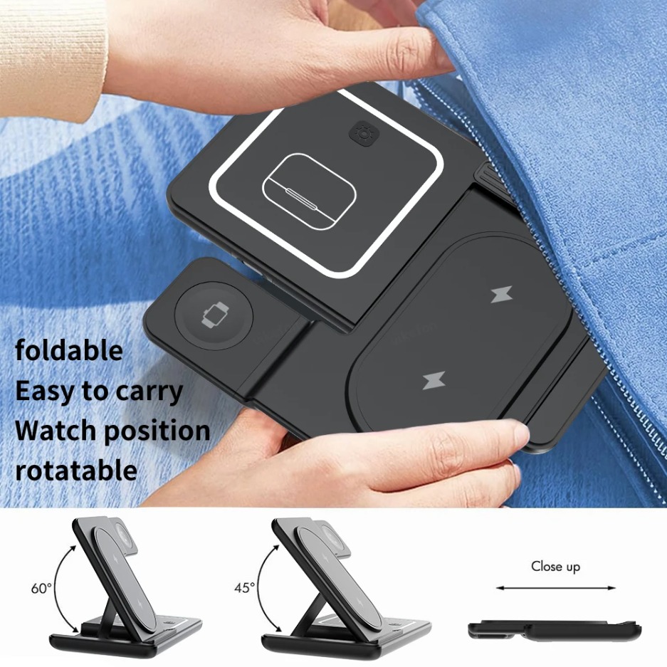 3 In 1 Foldable Wireless Charg - Wireless Charger Watch avis et prix