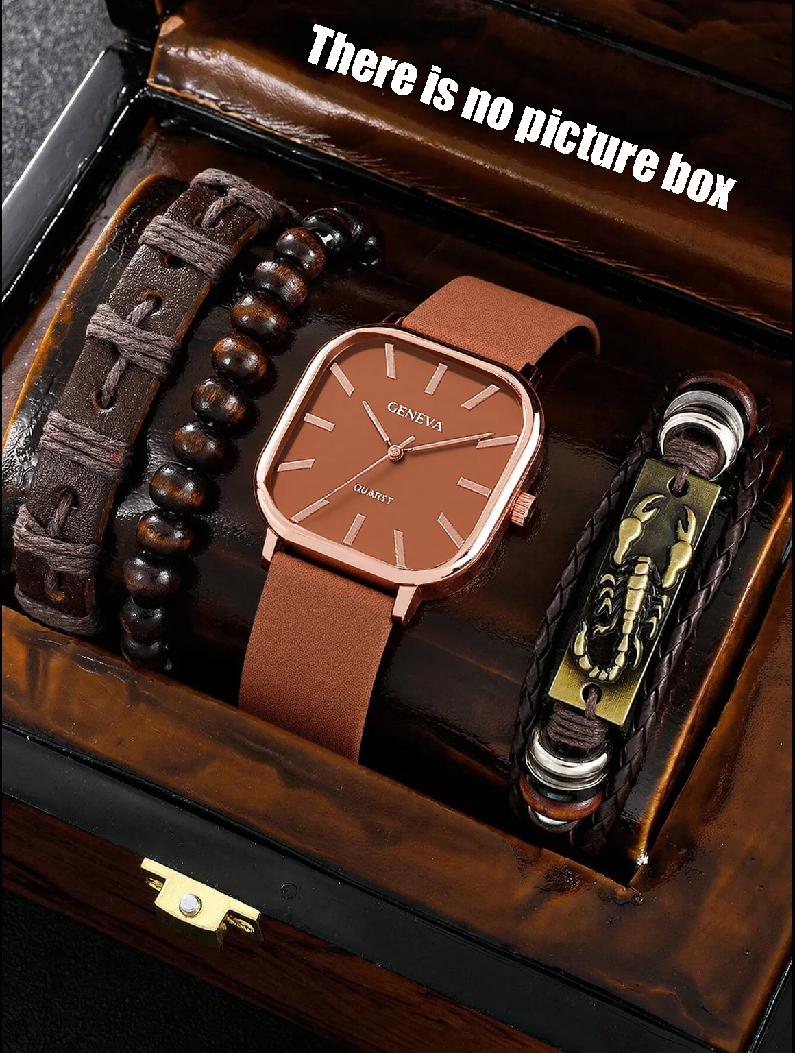 No gift box; men's leather str - Accessories With Watch avis et prix