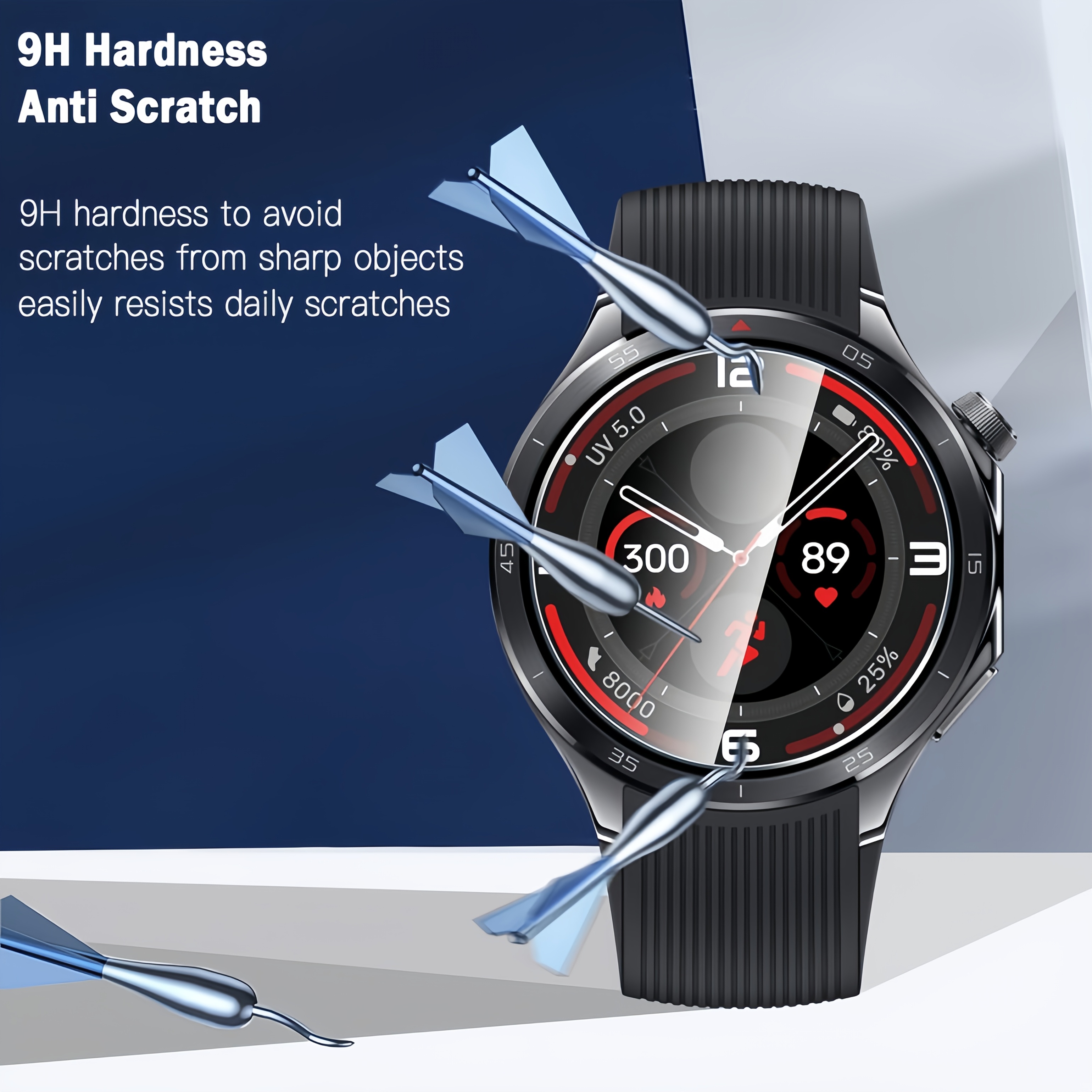 3PCS 9H Tempered Glass Screen  - Watch Face Protector avis et prix