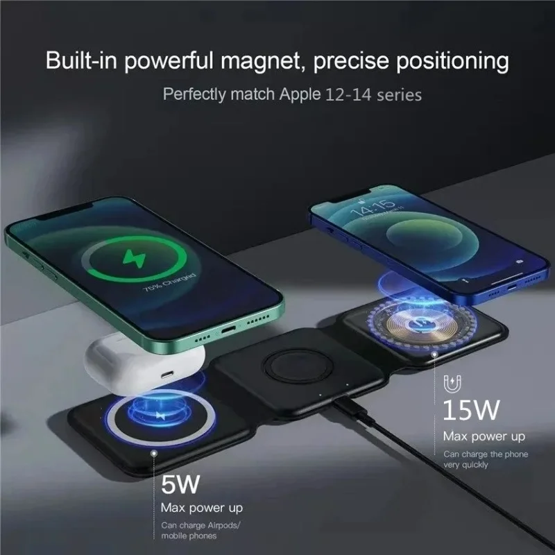 3 in 1 Portable Magnetic Wirel - Wireless Charger Watch avis et prix
