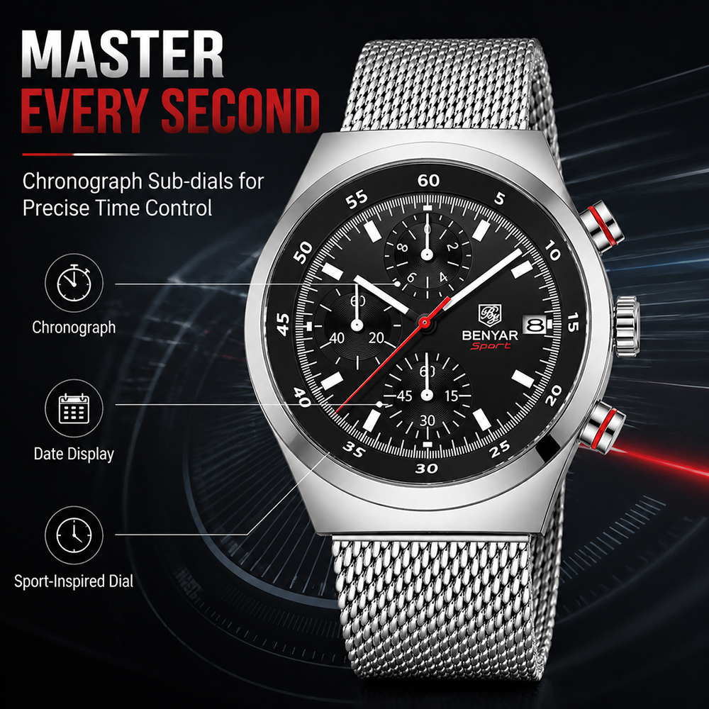 BENYAR Top Luxury Brand Men's  - Accessories With Watch avis et prix