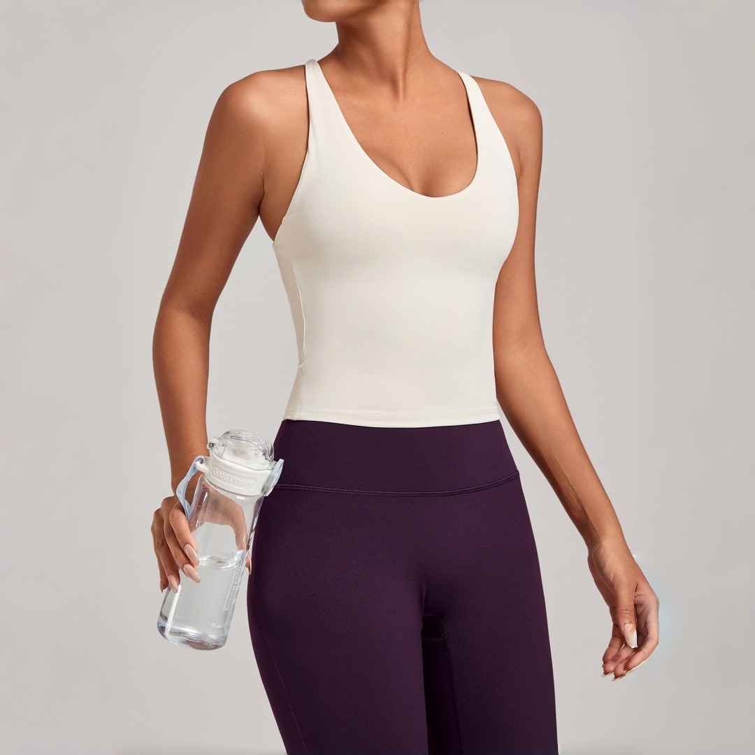 New Women's Yoga Vest Crossed  - Rugged Sport Strap avis et prix